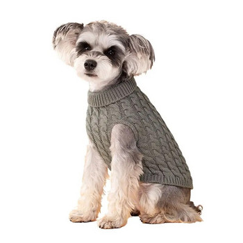 Χειμερινά ζεστά ρούχα για σκύλους για μικρά σκυλιά Πουλόβερ με ζιβάγκο για κουτάβι Schnauzer Chihuahua Yorkies παλτό Pet Ρούχα γαλλικού μπουλντόγκ