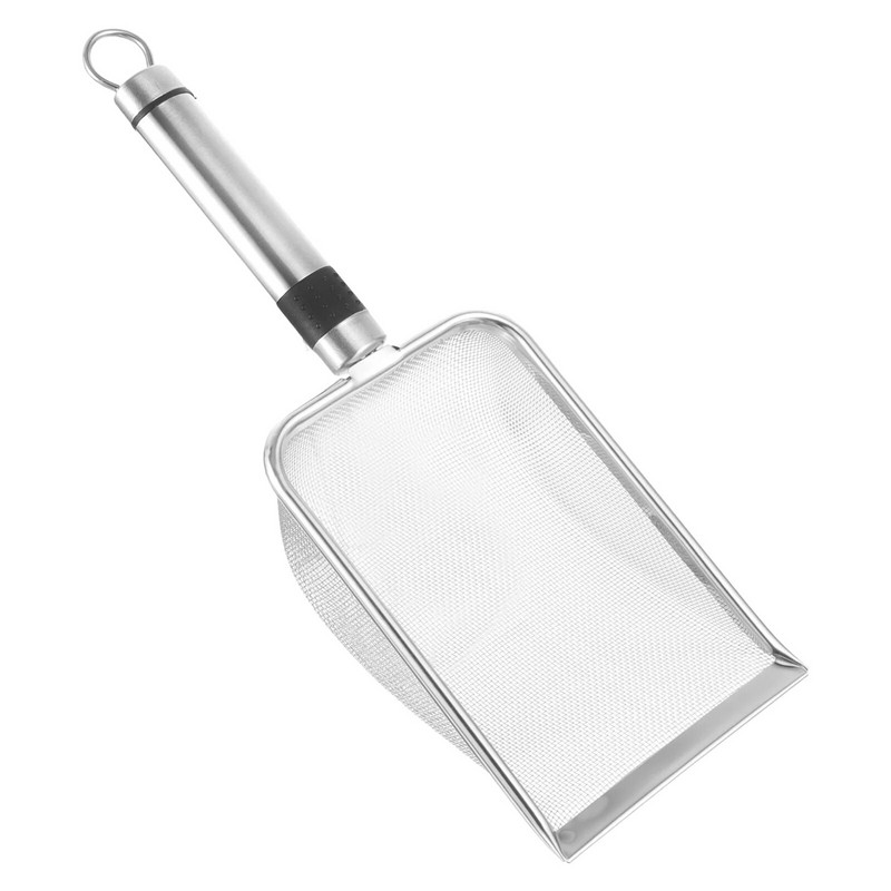 Καθαριστικό γυαλιού από άμμο από ανοξείδωτο χάλυβα Terrarium Doggy Poop Scooper Reptile Sifter