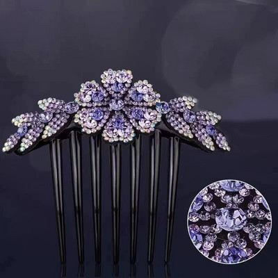 Εξαιρετικές βαρέτες από στρας για γυναίκες Κομψή απλότητα Μόδα χτένες για φουρκέτα Λαμπερά κρυστάλλινα κλιπ μαλλιών Αξεσουάρ μαλλιών