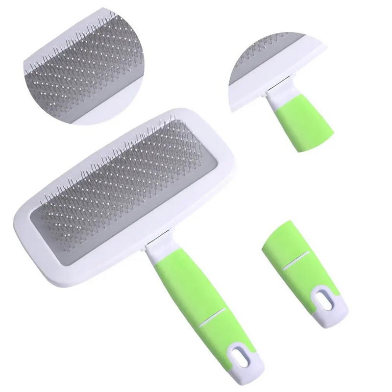 Daudzfunkcionāla suņu kaķu ķemmes suka ar adatu mājdzīvnieku matu suka kucēnu mazo suņu matu noņemšanai mājdzīvnieku skaistumkopšanas rīks