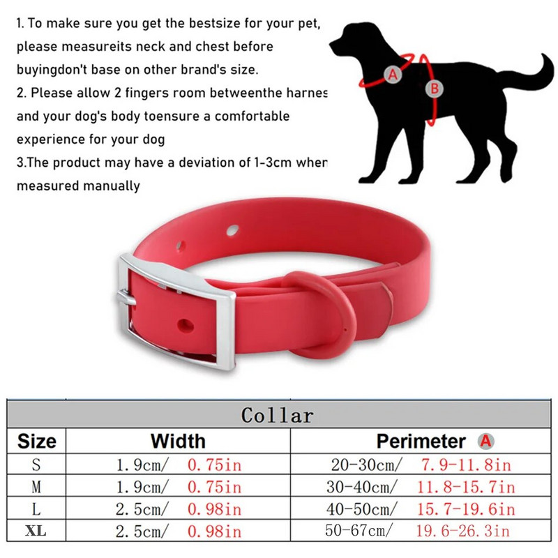 Sarkanas suņu kakla siksnas, vieglas, personalizētas, universālas ūdensizturīgas ar cinka sakausējuma sprādzi PVC vidēji mazām suņu kakla siksnām kaķiem