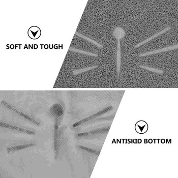 Подложка за котешка тоалетна Подложка за хранене Подложка за храна за домашни любимци Домакински консумативи Pvc с форма на лице Шлифоване на нокти