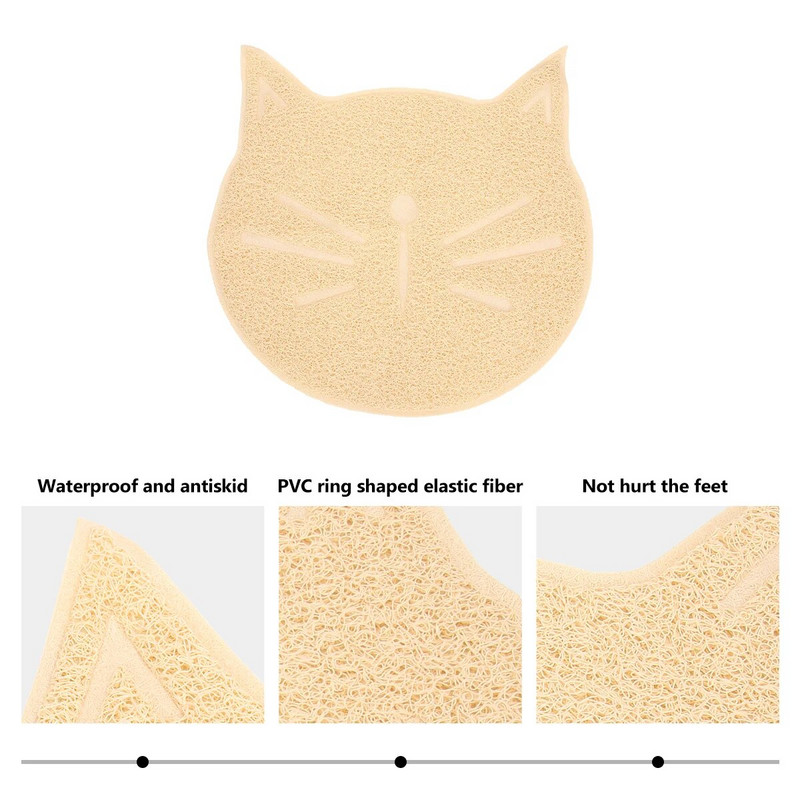 Μαξιλάρι τροφοδοσίας χαλάκι απορριμμάτων γατών Σουπλά τροφή για κατοικίδια Οικιακές προμήθειες Pvc Τρίψιμο με νύχια σε σχήμα προσώπου