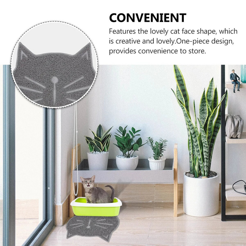 Μαξιλάρι τροφοδοσίας χαλάκι απορριμμάτων γατών Σουπλά τροφή για κατοικίδια Οικιακές προμήθειες Pvc Τρίψιμο με νύχια σε σχήμα προσώπου