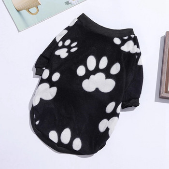 Пуловер Суичър за кучета Топли дрехи за кучета Френски булдог Любовна кокал с принт за малки и средни кучета Суичъри с качулка Yorkshire Perro Outfit