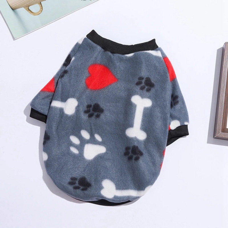 Φούτερ πουλόβερ για σκύλους Ζεστά ρούχα για σκύλους Γαλλικό μπουλντόγκ Love Bone με στάμπα για μεσαίου μεγέθους σκύλους Φούτερ Yorkshire Perro