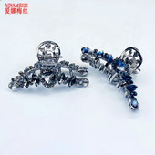 AINAMEISI Ženske vintage kristalne kandže za kosu Ukosnice u obliku srca Dodaci za kosu sa vještačkim dijamantima Vjenčani ukrasi za kosu Štipaljke za kosu