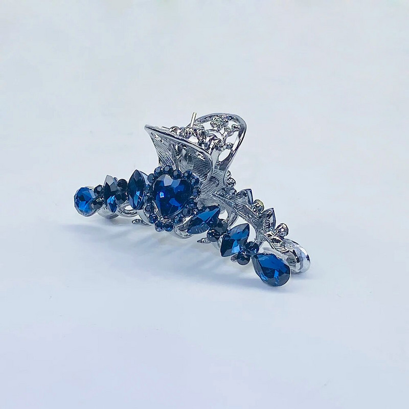 AINAMEISI Ženske vintage kristalne kandže za kosu Ukosnice u obliku srca Dodaci za kosu sa vještačkim dijamantima Vjenčani ukrasi za kosu Štipaljke za kosu