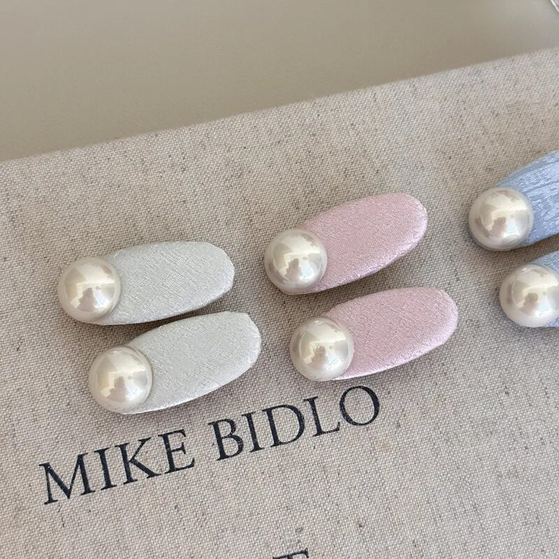 Μίνι κλιπ αξεσουάρ μαλλιών για γυναίκες κοριτσάκι καρφίτσα κορεάτικο μαργαριτάρι νεράιδα 2024 καβούρια νέα γλυκά kpop Kawaii Χαριτωμένα κορυφαία μοντέρνα μόδα