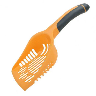 Lopată utilă pentru așternut pentru pisici, lavabilă, care economisește muncă, instrument robust de curățare a toaletei pentru pisici