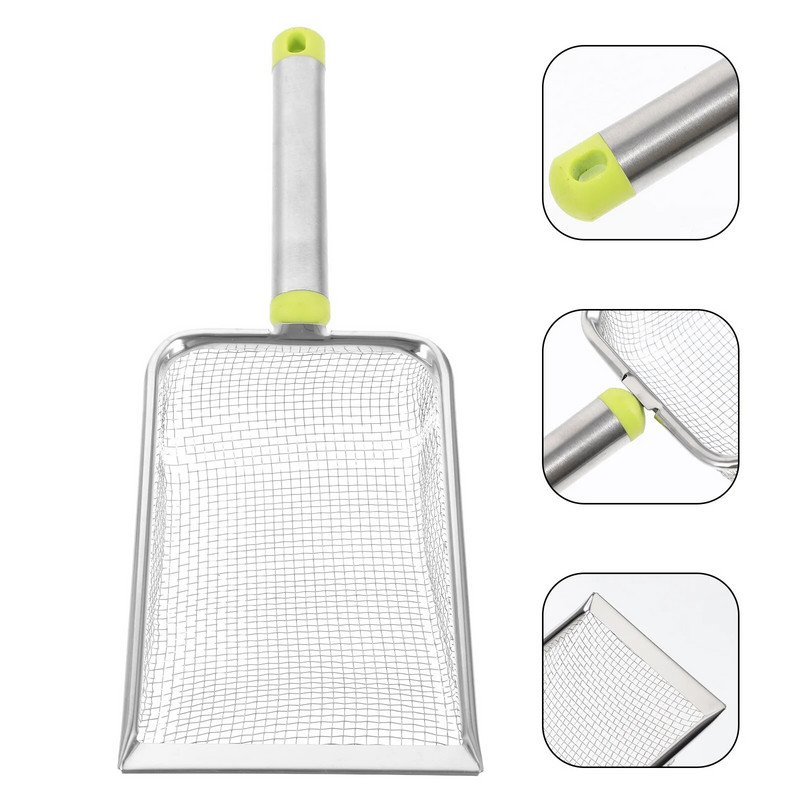 Kassiliiva roostevabast terasest kühvel, kaka, kakakuhoidja, võrgusilma tarvikud lemmikloomadele