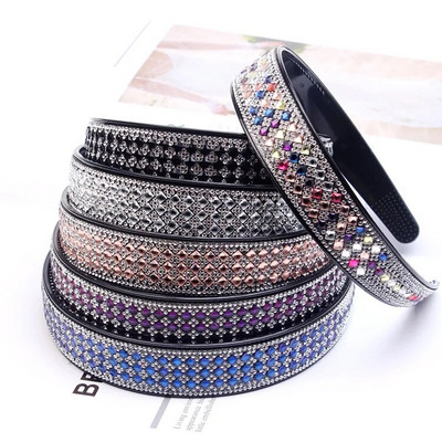 Korea Boutique Bentita de păr Full Diamond Crystal Bandă largă pentru femei Fete Hair Head Hoop Band Fashion Hairband Scrunchy Accessories