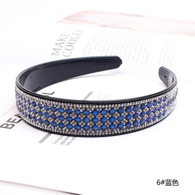 Korejas dizaina matu lente, pilna dimanta kristāla plata galvas lente sievietēm, meitenēm, matu stīpa, modes matu lente, kraukšķīgi aksesuāri