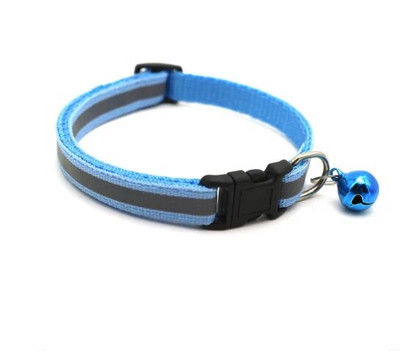 Mājdzīvnieku aksesuāri Suņu kaķa kaklasiksnas zvans krāsains atstarojošs raksts, regulējamas kaklasiksnas kucēnam, kaķēnam, mazam dzīvniekam