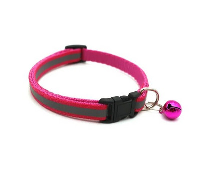 Mājdzīvnieku aksesuāri Suņu kaķa kaklasiksnas zvans krāsains atstarojošs raksts, regulējamas kaklasiksnas kucēnam, kaķēnam, mazam dzīvniekam