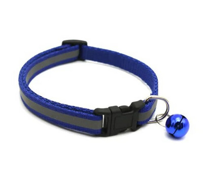 Mājdzīvnieku aksesuāri Suņu kaķa kaklasiksnas zvans krāsains atstarojošs raksts, regulējamas kaklasiksnas kucēnam, kaķēnam, mazam dzīvniekam