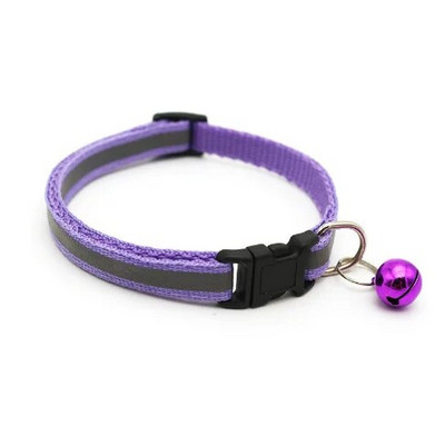 Mājdzīvnieku aksesuāri Suņu kaķa kaklasiksnas zvans krāsains atstarojošs raksts, regulējamas kaklasiksnas kucēnam, kaķēnam, mazam dzīvniekam