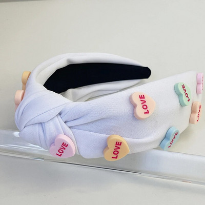 Valentinovo Ljubavna spužva Traka za kosu s velikim čvorovima Traka za glavu Dodaci za kosu za odrasle Hair Jewley