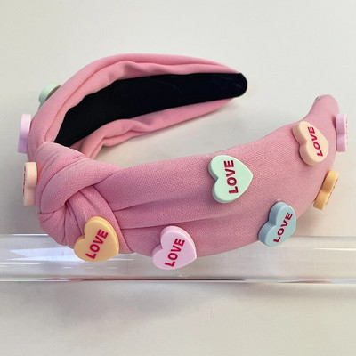 Valentinovo Ljubavna spužva Traka za kosu s velikim čvorovima Traka za glavu Dodaci za kosu za odrasle Hair Jewley