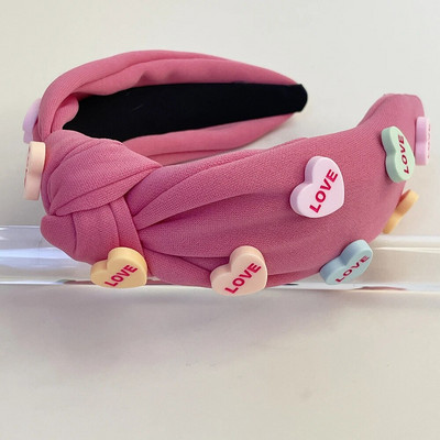 Valentinovo Ljubavna spužva Traka za kosu s velikim čvorovima Traka za glavu Dodaci za kosu za odrasle Hair Jewley