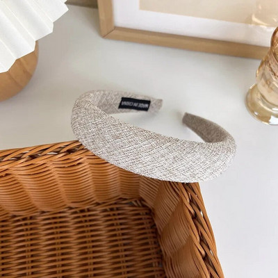 UXSL Νέα Γυναικεία Ρετρό Κομψά καρό φαρδιές κορδέλες Κοριτσιού Γλυκά μαλλιά Διακοσμήστε Κεφαλόδεσμο Σφουγγάρι Μόδα Μόδα Άγρια Μαλλιά