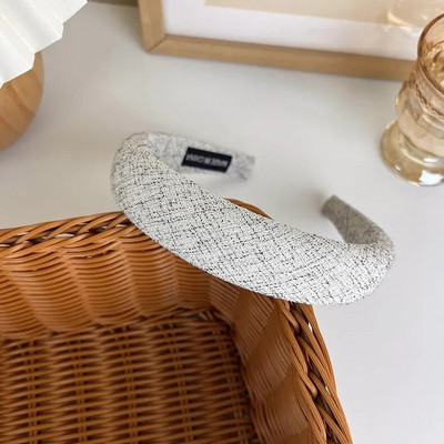 UXSL Νέα Γυναικεία Ρετρό Κομψά καρό φαρδιές κορδέλες Κοριτσιού Γλυκά μαλλιά Διακοσμήστε Κεφαλόδεσμο Σφουγγάρι Μόδα Μόδα Άγρια Μαλλιά