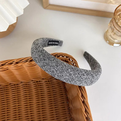 UXSL Νέα Γυναικεία Ρετρό Κομψά καρό φαρδιές κορδέλες Κοριτσιού Γλυκά μαλλιά Διακοσμήστε Κεφαλόδεσμο Σφουγγάρι Μόδα Μόδα Άγρια Μαλλιά