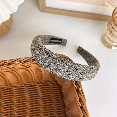 UXSL Νέα Γυναικεία Ρετρό Κομψά καρό φαρδιές κορδέλες Κοριτσιού Γλυκά μαλλιά Διακοσμήστε Κεφαλόδεσμο Σφουγγάρι Μόδα Μόδα Άγρια Μαλλιά