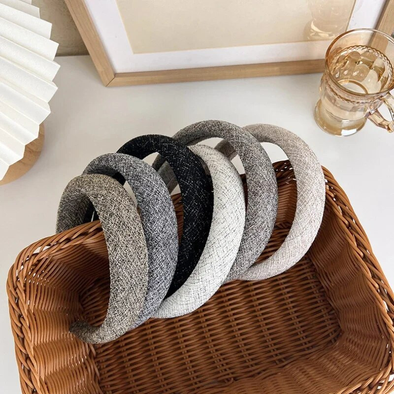 UXSL Νέα Γυναικεία Ρετρό Κομψά καρό φαρδιές κορδέλες Κοριτσιού Γλυκά μαλλιά Διακοσμήστε Κεφαλόδεσμο Σφουγγάρι Μόδα Μόδα Άγρια Μαλλιά