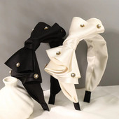 Modes Satīna Liels Bow Rhinestone Matu Lentes Galvas Lentes Rotājumi Sieviešu Matu Aksesuāri Vairumtirdzniecība