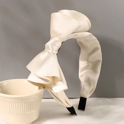 Modes Satīna Liels Bow Rhinestone Matu Lentes Galvas Lentes Rotājumi Sieviešu Matu Aksesuāri Vairumtirdzniecība