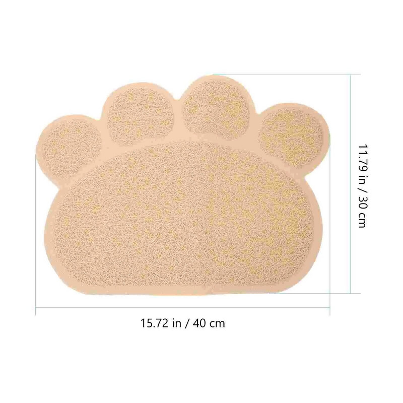 Covoraș pentru așternut pentru pisici Covoraș pentru cutie de gunoi durabil pentru controlul împrăștierii, covor impermeabil pentru hrănire fără formă de labe (30*40 cm)