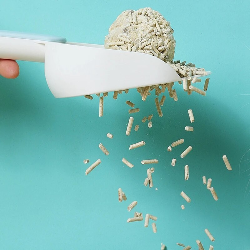 Macskaalom-lapát műanyag macskák kakaólapáttal, kisállattisztító eszközzel, macska-vécé alomdoboz-tisztító lapáttal