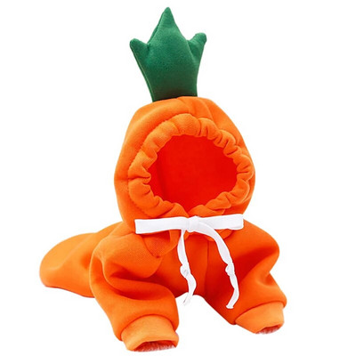 Legendog χαριτωμένα ρούχα για κατοικίδια με κουκούλα καρότο ζεστή βαμβακερή γάτα Χειμερινή στολή γάτας για κρύο καιρό Στολή για γάτα Teddy Corgi Chihuahua