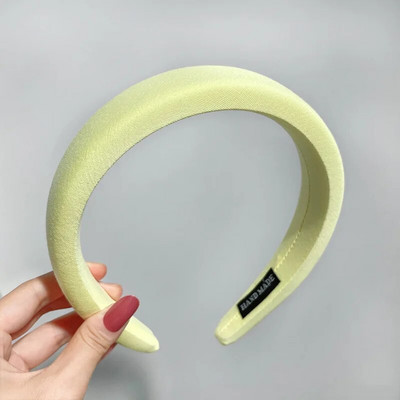 Sieviešu meitenes modes sūklis platas malas konfektes krāsa vienkrāsains ornaments matu stīpas Pieaugušajiem jaukas galvas lentes Sieviešu saldie matu aksesuāri