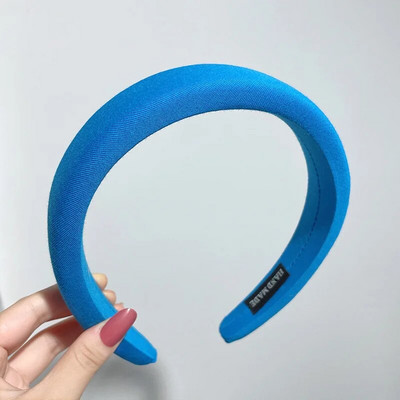 Sieviešu meitenes modes sūklis platas malas konfektes krāsa vienkrāsains ornaments matu stīpas Pieaugušajiem jaukas galvas lentes Sieviešu saldie matu aksesuāri