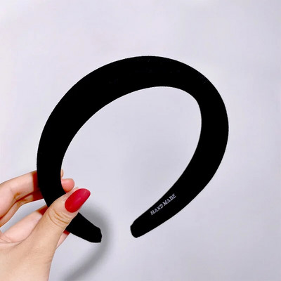 Sieviešu meitenes modes sūklis platas malas konfektes krāsa vienkrāsains ornaments matu stīpas Pieaugušajiem jaukas galvas lentes Sieviešu saldie matu aksesuāri