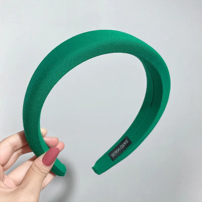 Sieviešu meitenes modes sūklis platas malas konfektes krāsa vienkrāsains ornaments matu stīpas Pieaugušajiem jaukas galvas lentes Sieviešu saldie matu aksesuāri