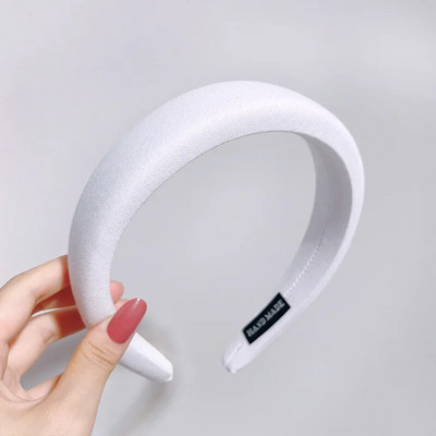 Sieviešu meitenes modes sūklis platas malas konfektes krāsa vienkrāsains ornaments matu stīpas Pieaugušajiem jaukas galvas lentes Sieviešu saldie matu aksesuāri