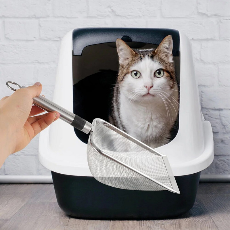 Μεταλλική σέσουλα απορριμμάτων γάτας Μεταλλική σέσουλα απορριμμάτων γάτας για γάτα