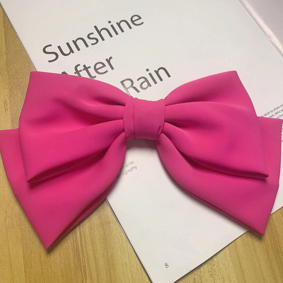 Candy Bow Spring Clip matu sprādze Satin Solid Barrette Bow matadata Temperament Girl Top Clip Sieviešu Eleganta aizsega matu aksesuāri