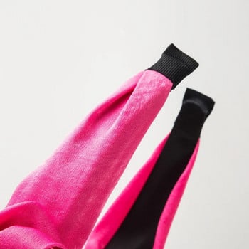 Нова ръчно изработена лента за глава от розов плат Дамски ретро изкуствени цветя Елегантни висококачествени танцови аксесоари за коса