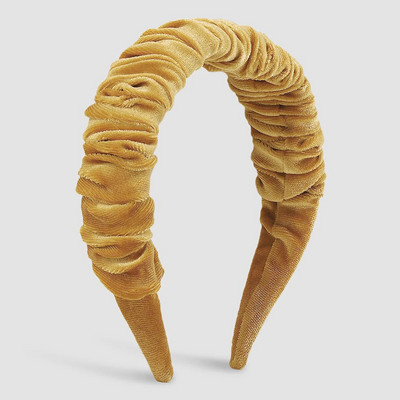 Őszi-téli divat Új flanel redőzött egyszerű francia retro fejpánt nőknek