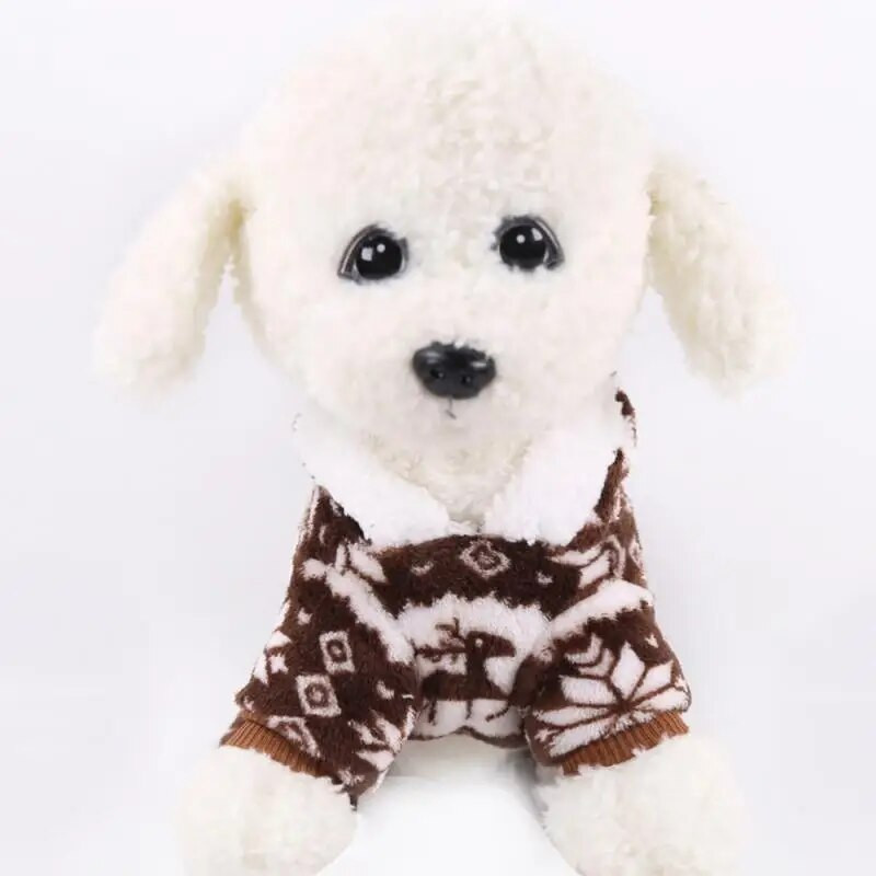 1PC Kućni ljubimac Topla odjeća Pas Topla odjeća Puppy Kombinezon Hoodie Kaput Doggy Odjeća Topla odjeća Coral Fleece Teddy XS-XXL Džemperi za kućne ljubimce