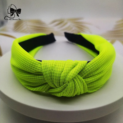 2024 Γυναικείες βάφλες, κορδέλες μαλλιών, κοριτσάκια για κορίτσια, έγχρωμο νέον, φαρδιά ζώνη μαλλιών, καραμέλα, αξεσουάρ για καλύμματα κεφαλής