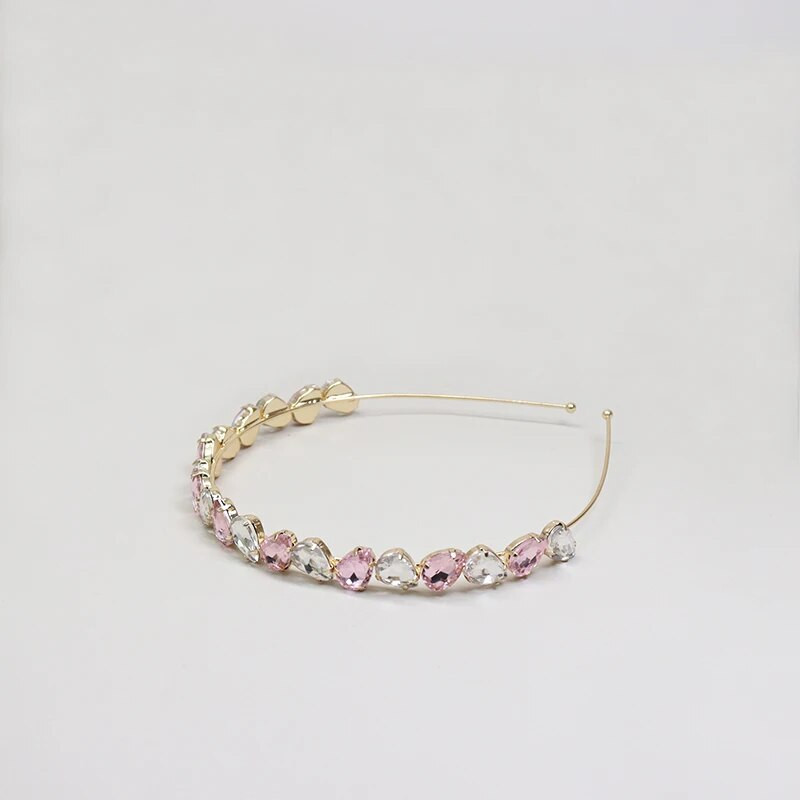 Kāzu izlaiduma kroņprincese Rhinestone dzirkstošā tiāra un kroņa galvas saite bērniem meitenes mīl kāzu ballītes aksesuāri matu aksesuāri