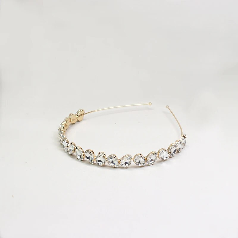 Kāzu izlaiduma kroņprincese Rhinestone dzirkstošā tiāra un kroņa galvas saite bērniem meitenes mīl kāzu ballītes aksesuāri matu aksesuāri