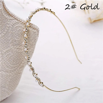 Színes drágakő barokk fejpántok Női strassz keret hajpánt Pearl luxus hajkiegészítők lányoknak korona virág ékszerek ajándékok