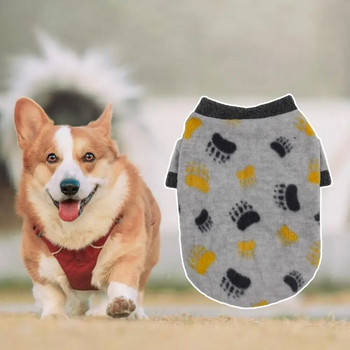 Χειμερινά ρούχα για σκύλους Ρούχα με δίποδα για κατοικίδια Υπέροχα πουλόβερ με στάμπα με αστέρι δεινόσαυρος Πουλόβερ Streetwear Keep Warm