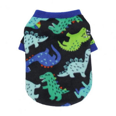 Ziemas apģērbi suņiem Mājdzīvnieku apģērbi ar divām kājām Jauki dinozauru zvaigznītes ar rūtainu ķepu apdruku, džemperis Ielu apģērbs Uzglabā siltumu Džempera krekls